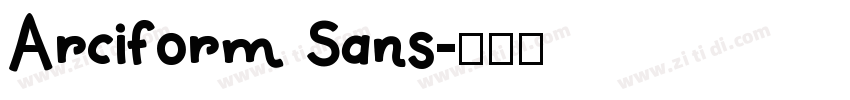 Arciform Sans字体转换